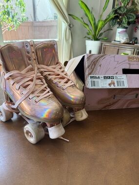 Impala Holographic Roller Skates - Pink Iridescent